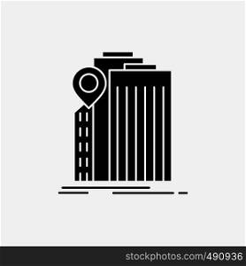 bank, banking, building, federal, government Glyph Icon. Vector isolated illustration. Vector EPS10 Abstract Template background