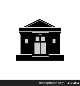 bank building icon illustration design