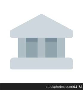 bank building, Icon on isolated background