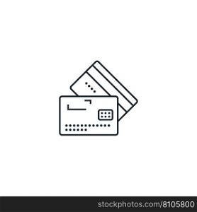Bank card creative icon from business icons Vector Image