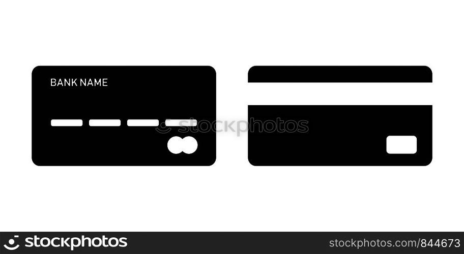 Bank cards isolated pay or financial transaction sign. Payment element. Plastic card icons. EPS 10. Bank cards isolated pay or financial transaction sign. Payment element. Plastic card icons.