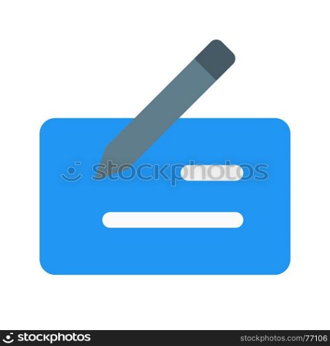 bank cheque, icon on isolated background