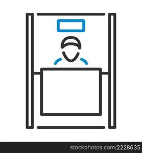 Bank Clerk Icon. Editable Bold Outline With Color Fill Design. Vector Illustration.