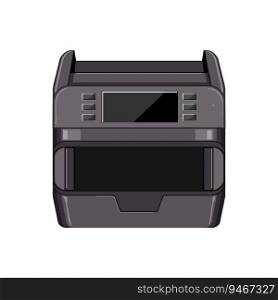 bank counter machine cartoon. currency cash, economy paper, finance banknote bank counter machine sign. isolated symbol vector illustration. bank counter machine cartoon vector illustration