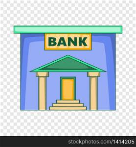 Bank icon. Cartoon illustration of bank vector icon for web. Bank icon, cartoon style