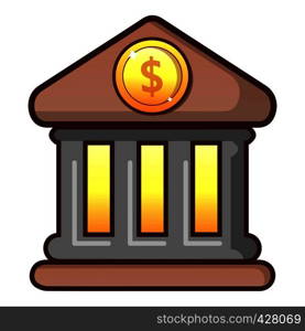 Bank icon. Flat illustration of bank vector icon for web. Bank icon, flat style