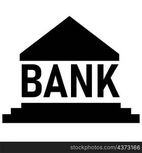 Bank icon on white background. Bank logo. flat style.