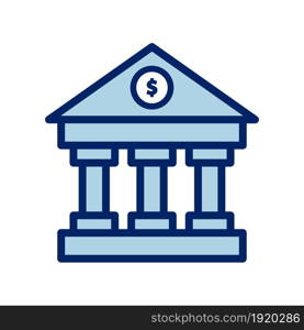 Bank icon vector