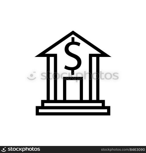 Bank icon vector sign and symbol