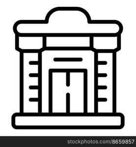 Bank investment icon outline vector. Finance market. Profit fund. Bank investment icon outline vector. Finance market