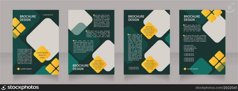 Bank offer for investors blank brochure layout design. Vertical poster template set with empty copy space for text. Premade corporate reports collection. Editable flyer paper pages. Bank offer for investors blank brochure layout design