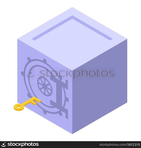 Bank reserves safe icon isometric vector. Money wealth. Online deposit. Bank reserves safe icon isometric vector. Money wealth