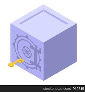 Bank reserves safe icon isometric vector. Money wealth. Online deposit. Bank reserves safe icon isometric vector. Money wealth