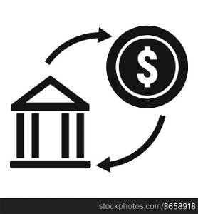 Bank transfer icon simple vector. Money send. Payment wallet. Bank transfer icon simple vector. Money send