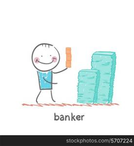 banker and a lot of money