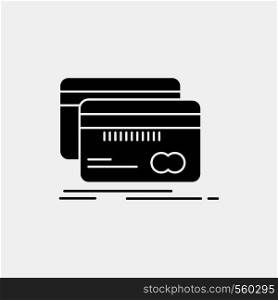 Banking, card, credit, debit, finance Glyph Icon. Vector isolated illustration. Vector EPS10 Abstract Template background