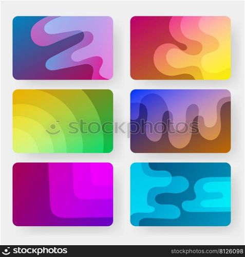 banking card set pack background templates