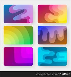 banking card set pack background templates