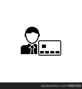 Banking, Financial Success, Online Shopping, E-commerce and Money concept. Flat Vector Icon. Simple black symbol on white background. Banking, Financial Success, Online Shopping, E-commerce and Money concept Flat Vector Icon