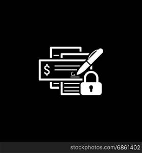 Banking Security Icon. Flat Design.. Banking Security Icon. Flat Design. Business Concept. Isolated Illustration.