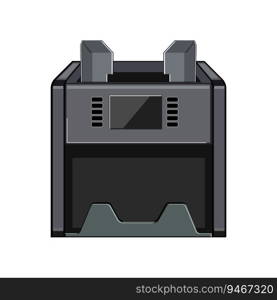 banknote counter machine cartoon. equipment payment, bill pay, office financial banknote counter machine sign. isolated symbol vector illustration. banknote counter machine cartoon vector illustration