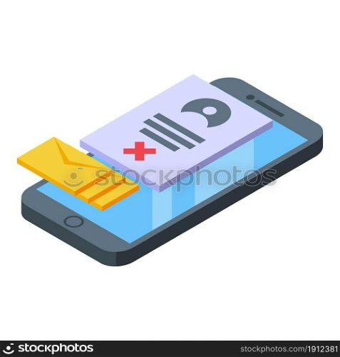 Banned phone user icon isometric vector. Blacklist card. Expel device. Banned phone user icon isometric vector. Blacklist card
