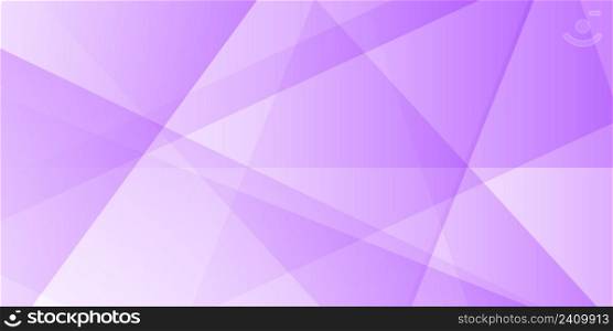 Banner background with pastel purple low poly design, vector horizontal purple banner
