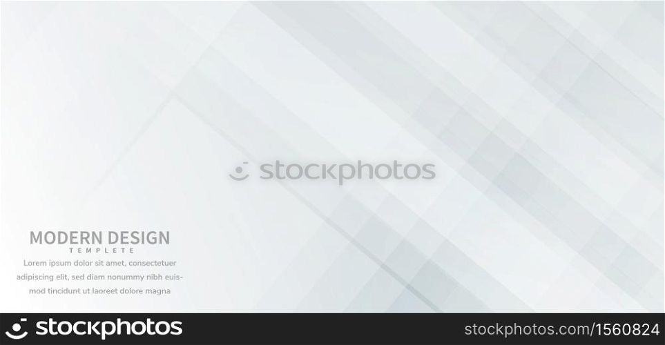 Banner design geometric white and gray overlapping with background. You can use for ad, poster, template, business presentation. Vector illustration