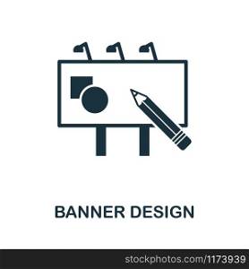 Banner Design icon. Simple element from design technology collection. Filled Banner Design icon for templates, infographics and more.. Banner Design icon. Simple element from design technology collection. Filled Banner Design icon for templates, infographics and more