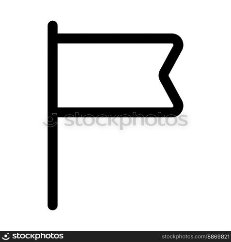 Banner icon line isolated on white background. Black flat thin icon on modern outline style. Linear symbol and editable stroke. Simple and pixel perfect stroke vector illustration