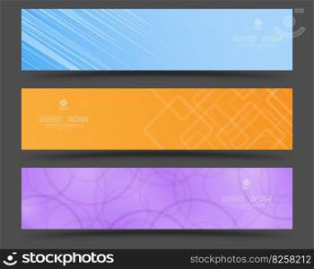 Banner layout for websites, web design and creative ideas