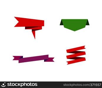  banner,ribbon for representing label tags vector design template 