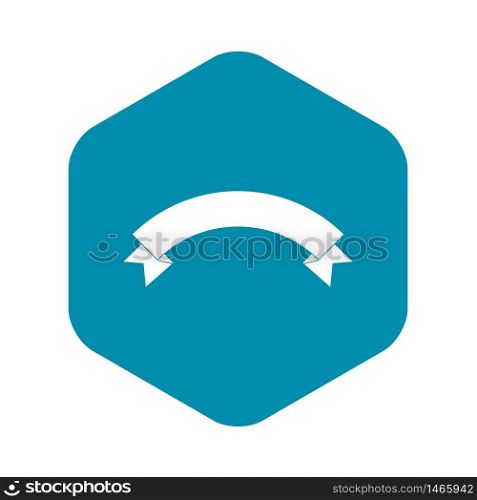 Banner ribbon icon. Simple illustration of ribbon vector icon for web design. Banner ribbon icon, simple style
