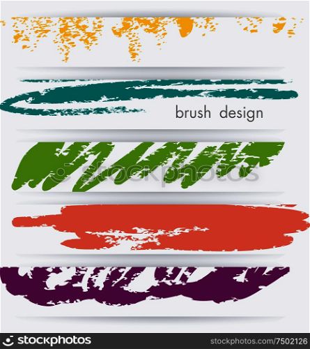 Banner set witn abstract sketch background