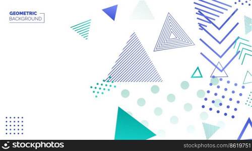 Banner Template Background geometri for background persentation. design banner. website. and for another your businnes dan your design Vector Illustration