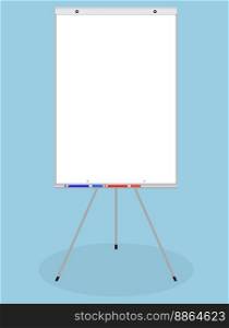 Banner vector white board. Blank empty board, business billboard, poster advertising, whiteboard display. Vector art abstract unusual fashion illustration. Banner vector white board