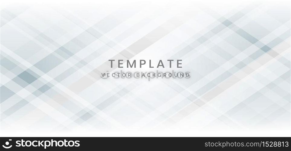 Banner web template abstract white diagonal shape with futuristic concept background. Vector illustration