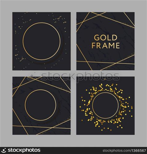 Banner with a design gold fashion vector. Banner with a design gold fashion vector art