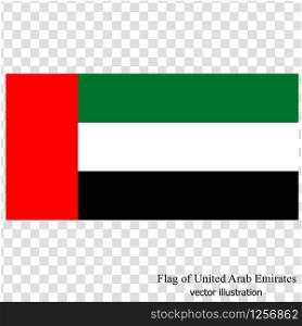Banner with flag of Arab Emirates. Illustration with flag for web design. Vector illustration with transparent background.. Banner with flag of Arab Emirates. Vector.