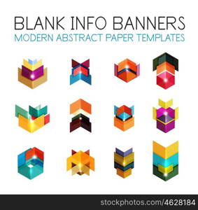 Banners, business backgrounds and presentations infographics templates