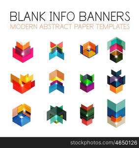 Banners, business backgrounds and presentations infographics templates