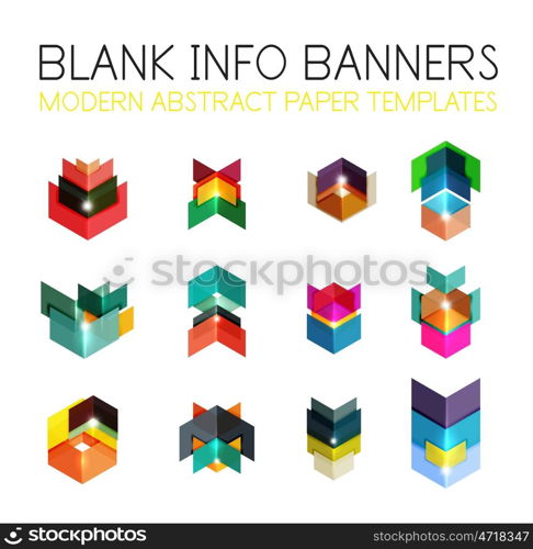 Banners, business backgrounds and presentations infographics templates