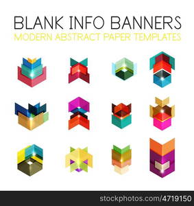 Banners, business backgrounds and presentations infographics templates