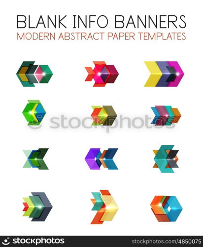 Banners, business backgrounds and presentations infographics templates