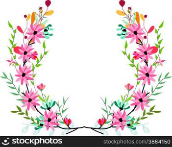 banners floral frames and graphic elements