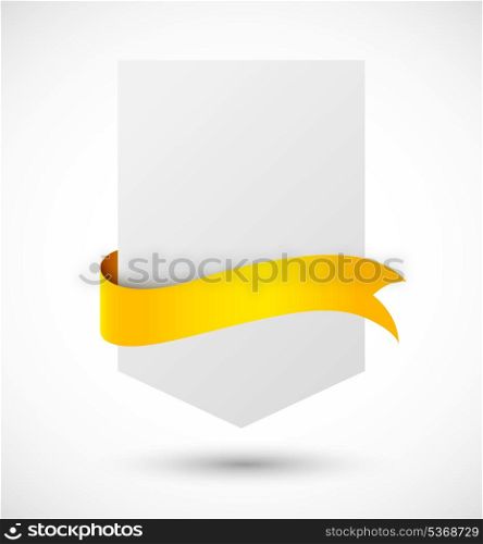 Banners with ribbon. Abstract illustration