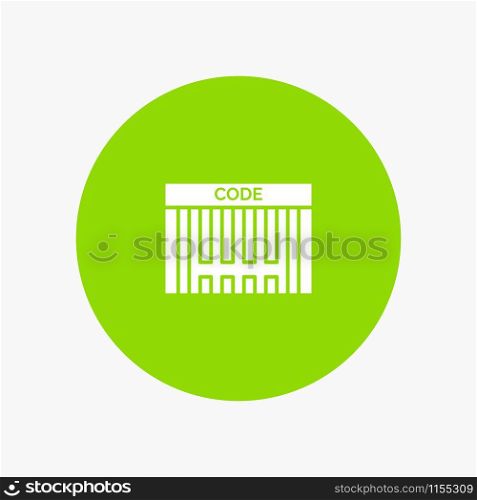 Bar, Barcode, Code, Shopping white glyph icon