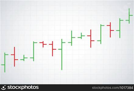 bar chart graph background, concept of stock exchange vector illustration