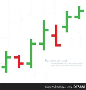 bar chart graph background, concept of stock exchange vector illustration