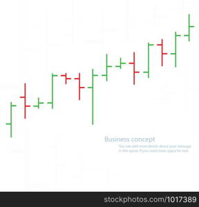 bar chart graph background, concept of stock exchange vector illustration